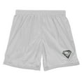 thumbnail image 3 of Superman Steel Logo Mens Lined Mesh Shorts, Silver, Large, 3 of 6