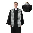 thumbnail image 4 of Xecao Soccer Print Graduation Shawl Stole Honor Stole Adult 72" Academic Commencements, 4 of 7