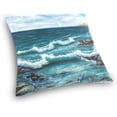 thumbnail image 3 of GZHJMY Throw Pillow Case Decorative Cushion Cover Square Pillowcase, Ocean Sea Wave Sky Landscape Nature Sofa Bed Pillow Case Cover(20x20inch) Twin Sides Home Decor, 3 of 4