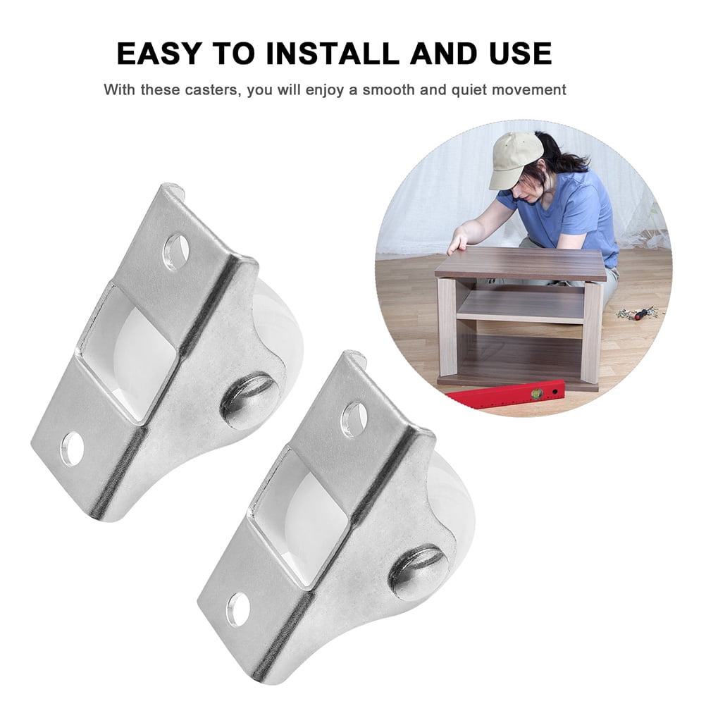IMIKEYA 72Pcs Assorted Color Caster Wheels Set, Easy to Install, and Wear Resistant for Projects