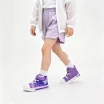 thumbnail image 2 of MODEBYME Kids Toddler Light Up Sneakers Girls High Top Flashing Walking Canvas Shoes, Purple, Size 2, 2 of 7