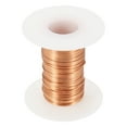 thumbnail image 1 of Alambre magnético de 22 AWG, alambres de cobre esmaltado de 22 calibre, alambre de bobina magnética de 2 oz para transformador eléctrico, 155C(311F), color cobre, 1 of 5