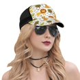 thumbnail image 5 of Lsque Tiger Lion Printed Trucker Hat - Baseball Cap for Men Women - Breathable Mesh Side, Adjustable Fit - for Casual Wear, 5 of 7