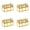 Gold 4PCS, variant on THLKIF Vintage Treasure Chest Candy Box, Clear Plastic Wedding Favor Box and Candy Jar, for Wedding Decor, Baby Shower, Christmas Party, Birthday Party Favors and Decoration Supplies