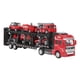 thumbnail image 1 of Camión Portacoches De 32cm Para Niños Con 6 Coches Pequeños, Camión De Bomberos Extraíble Vívido, Portacoches Para Coleccionar, 1 of 7