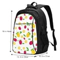 thumbnail image 5 of Daiia Strawberry and Lemon Pattern USB Charging Backpack for Men and Women, Anti-Theft Backpack,Travel Backpack,School Backpack,College Backpack,Laptop Backpack, 5 of 7