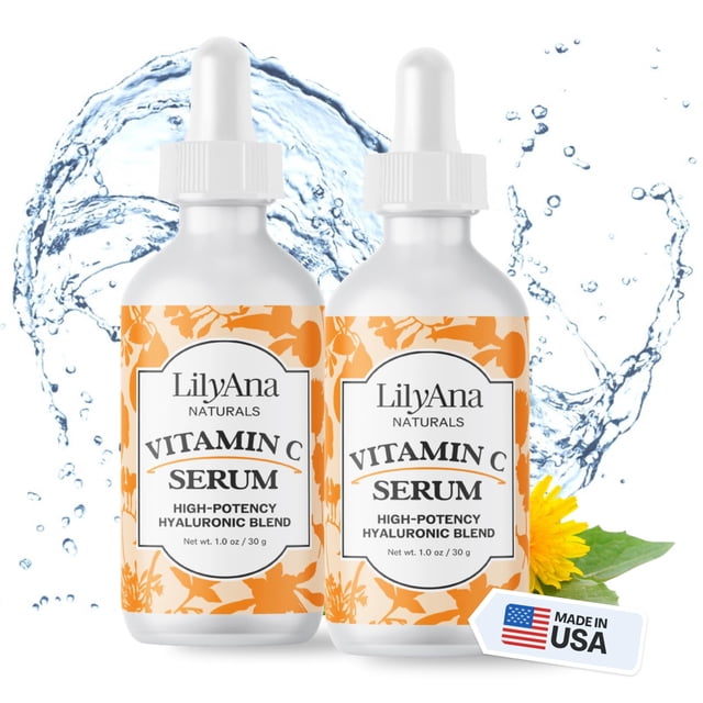 Sérum facial LilyAna Naturals Vitamina C con ácido hialurónico