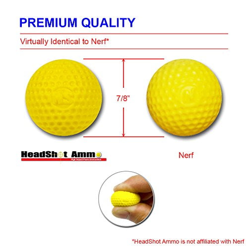 HeadShot Ammo Foam Balls for Toy Gun 100 Rounds Refill Pack