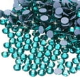 thumbnail image 1 of Uxcell Hotfix Rhinestones Flatback Crystal Glass Gems for Craft Clothes DIY Decoration Blue Zircon 4.8mm, 1 of 5