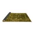 thumbnail image 2 of Ahgly Company Indoor Square Oriental Yellow Industrial Area Rugs, 8' Square, 2 of 4