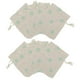 thumbnail image 1 of Bolsas de Cordón con Estampado de Flores BLESIY Bolsas de Lino con Cordón Verde, 1 of 7