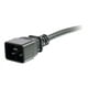 C2G 3 ft IEC320 C13) 3ft 250 C20 Power 14WG Volt Cord (IEC320 à - Câble d'Alimentation - Alimentation IEC 60320 C13 à IEC 60320 C20 - AC 250 V - - Noir – image 4 sur 4