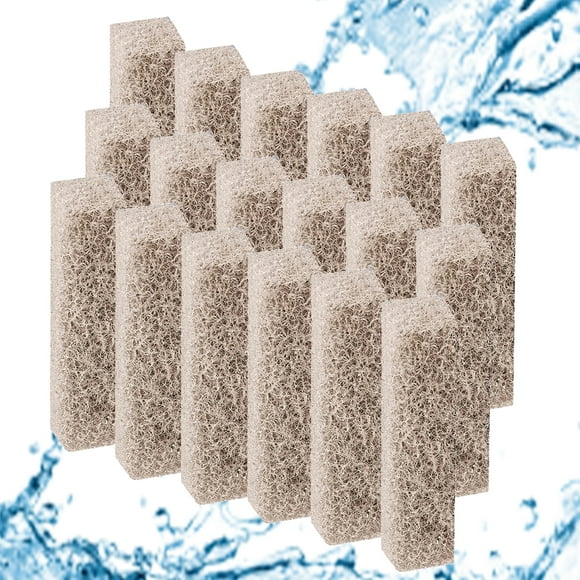 Qzbhct 18 Pack Ammonia Reducer Filter Pads for Aqueon Quietflow LED Pro Model 30 and 50, Fish Tank Replacement Filter Pads for Aquarium Water Filtration
