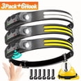 thumbnail image 5 of Rechargeable Headlamp 230° Wide Beam, Motion Sensor COB&LED Headlamp, 5 Modes Headlamps For Adults, Bright Headlight For Work, Camping, 5 of 13