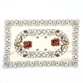 thumbnail image 1 of Mosiee Table Runner Embroidered Floral Lace Fabric Translucent Gauze Hollow-Carved Design Table Cloth Retro Style, 1 of 9