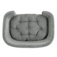 thumbnail image 6 of Demi Bonn 30" Elevated Dog Sofa, Corduroy Pet Couch with Rubber Wood Legs and Supportive Foam, Dog Bed Elevated Design, Gray, 6 of 12