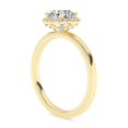 thumbnail image 4 of IGI Certified Solitaire Halo Engagement Rings For Women, 1.20 Carat (ctw) Round Lab Grown Diamond Promise Ring For Her In 18k Solid Yellow Gold | F-G, VS-SI Quality Ring Size-8, 4 of 4
