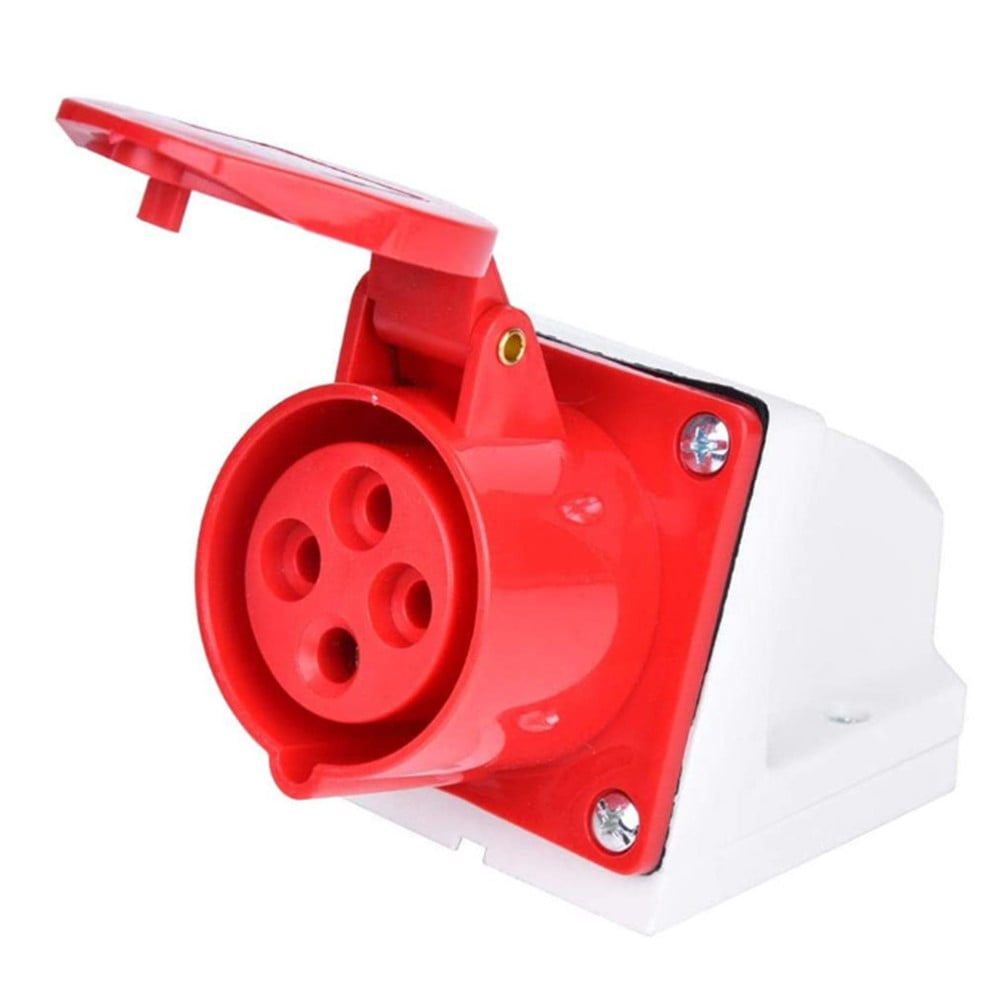 Leaderman 3 Phase PAT Testing 4 Pin Adaptor 415V 32a Plug To IEC Socket