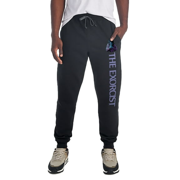 The Exorcist Creepy Face Unisex Jogger Sweatpants with Pockets for Men and Women, Black, Medium