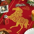 thumbnail image 5 of Print Red Horse Year Table Flag – Festive Lunar New Year Decor for Bedroom, Headboard, Kitchen & Dining Table (13x47 in), 5 of 5