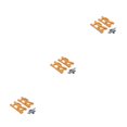 thumbnail image 1 of Vogacara 2 piezas de reemplazo de kits de vehículos de brazo oscilante trasero para 1/14 144001 Gold Type1 NO1 Vogacara CBP203158, 1 of 6