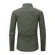 thumbnail image 2 of Blusa y camisa de manga larga con cuello vuelto para hombre, informal, con botones, de lino y algodón, a la moda., 2 of 3