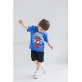 thumbnail image 6 of Marvel Spidey and His Amazing Friends Little Boys' Graphic T-Shirt and Athletic Mesh Shorts Set Blue and Black Spidey, 6 of 11