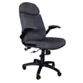 thumbnail image 2 of Big & Tall Pivot Arm Chair - Fabric, Gray, 2 of 2