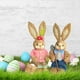 thumbnail image 4 of 4 muñecos de conejito de Pascua de paja de pie de 35 cm de alto, decoración elegante Estilo D, 4 of 9