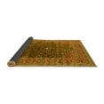 thumbnail image 2 of Ahgly Company Indoor Square Oriental Yellow Industrial Area Rugs, 8' Square, 2 of 4
