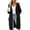 Dark Gray, variant on Bexdxz Women's Hooded Cable Knit Long Cardigan, Chunky Knit Sweater Coat with Side Pockets, Solid Color Fall Winter Outerwear Green L