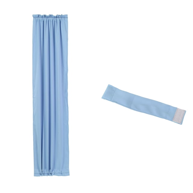 Unique Bargains Rideau Occultant pour Porte, 25'L x 72'L Rideau de Porte-Fenêtre 1 Panneau, Bleu Ciel