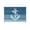 White Blue, variant on Nautical Anchor Teal Green Sun Shade Sail 6.5'x10' Rectangle Outdoor Shade Canopy, Coastal Ocean Ombre Striped Porch Shades Outdoor Sun Blocking Screen, Sunshade Cloth Covers for Patio/Deck/Garden