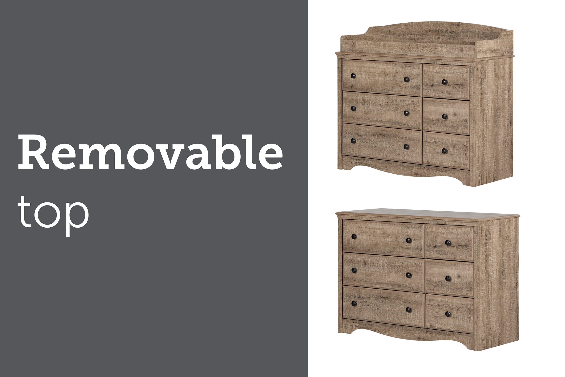 south shore changing table dresser