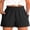 Black, variant on Shorts for Women,Dressy Casual Elastic High Waisted Shorts, Comfy Breathable Lightweight Short,Summer Shorts for Beach,Travel & Vacation Black Small
