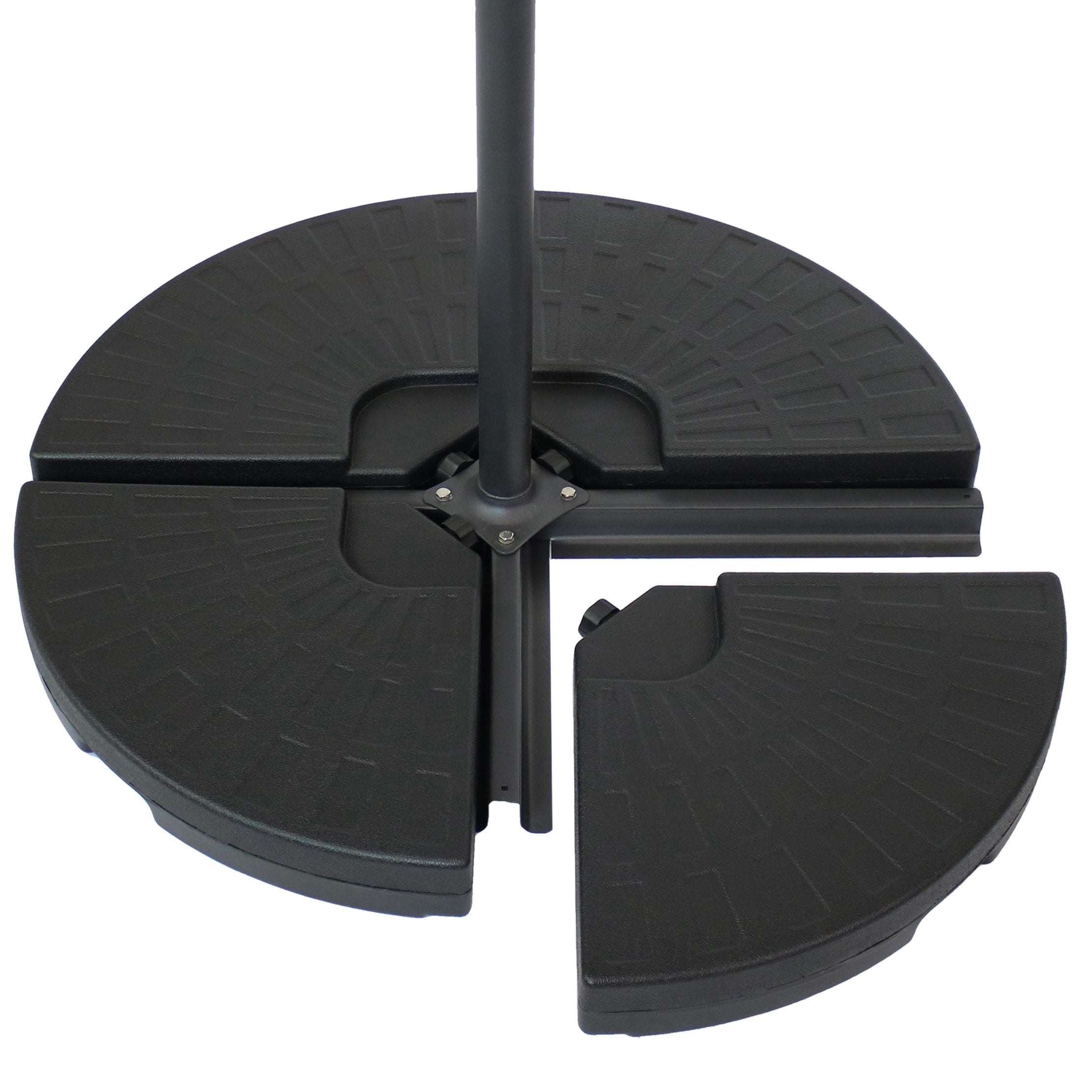 Sunnydaze Water/Sand Offset Cantilever Umbrella Base Plate Weight Set