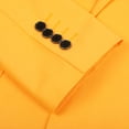 thumbnail image 6 of AZoiNM Men's Yellow Slim Fit Blazer, Single Breasted One Button Sport Coat, Notch Lapel Casual Suit Jacket for Wedding, Prom, Party, Business, 6 of 13