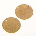 thumbnail image 3 of 20 piezas Cobre Gseado Moneda en Gota de oreja Estampado Fianza Colgantes Joyas Resultados Personalización Col - champán, 14MM Gloria Colgantes Cooper Blank Tag, 3 of 6
