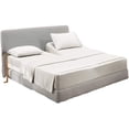 thumbnail image 2 of Cotton Metrics 800TC 100% Cotton Top Split King Sheets Sets for Adjustable beds - 28" Split Top King Sheets - Split Head Bed Sheet Set Color White, 2 of 7