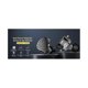 thumbnail image 4 of Auriculares para juegos Hifi con cable, deportivos, con altavoz plano, de alta fidelidad, con monitorización de graves (soporte negro, negro), 4 of 5
