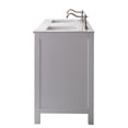 thumbnail image 4 of Totti Artemis 60" White Transitional Double Sink Bathroom Vanity w/ White Carrara Style Man-Made Stone Top, 4 of 8