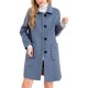 thumbnail image 2 of Chaquetas y abrigos casuales sin capucha de manga larga para mujer, cárdigan de cuello vuelto de manga larga, abrigos de invierno lisos, abrigos para mujer, 2 of 7