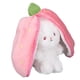 thumbnail image 1 of Conejito de peluche reversible, almohada para niños, lindo muñeco de peluche de dibujos animados, juguete para decoración del hogar, fresa, 9,8 pulgadas, 1 of 15