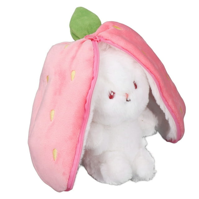 Peluche Réversible Poupée en Peluche Couleur Vive Mignonne Drôle Adulte Coussin Doux pour Bureau