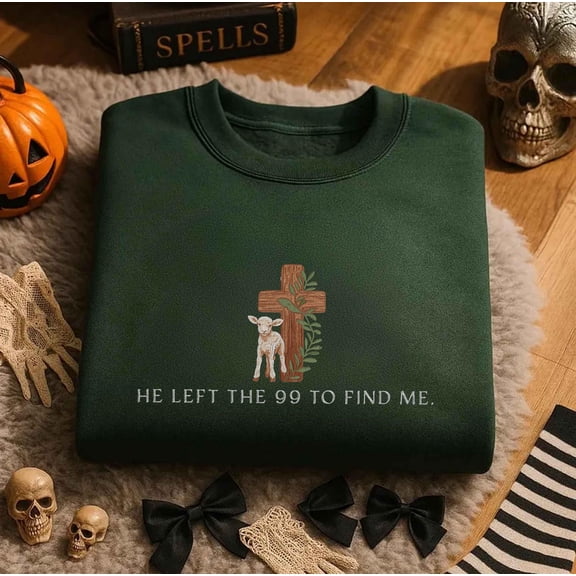 Embroidered Christian Comfort Colors Tee - He Left the 99