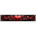 thumbnail image 3 of LUUFILx Romantic Musical Heart Banner Backdrop Decoration for Weddings Parties Valentine's Day Photography Props Event Background Decor Beautiful Design, 3 of 8