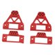 thumbnail image 3 of Torre de choque de automóvil RC Conjunto de amortiguadores Torres de amortiguadores Accesorios de actualización de automóvil RC para 1/12 H12Y Control Rojo, 3 of 8