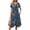 Blue Floral, variant on Floral Tank Dresses for Women Flowy Sleeveless Asymmetrical Hem Dress Beach Sundress with Pockets