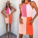 thumbnail image 5 of Cismea - Mini Vestido de Verano sin Mangas con Cuello Halter para Mujer Cismea  falda, 5 of 7