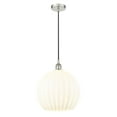 thumbnail image 3 of Innovations Lighting - White Venetian - 1 Light Cord Hung Pendant In Modern, 3 of 7